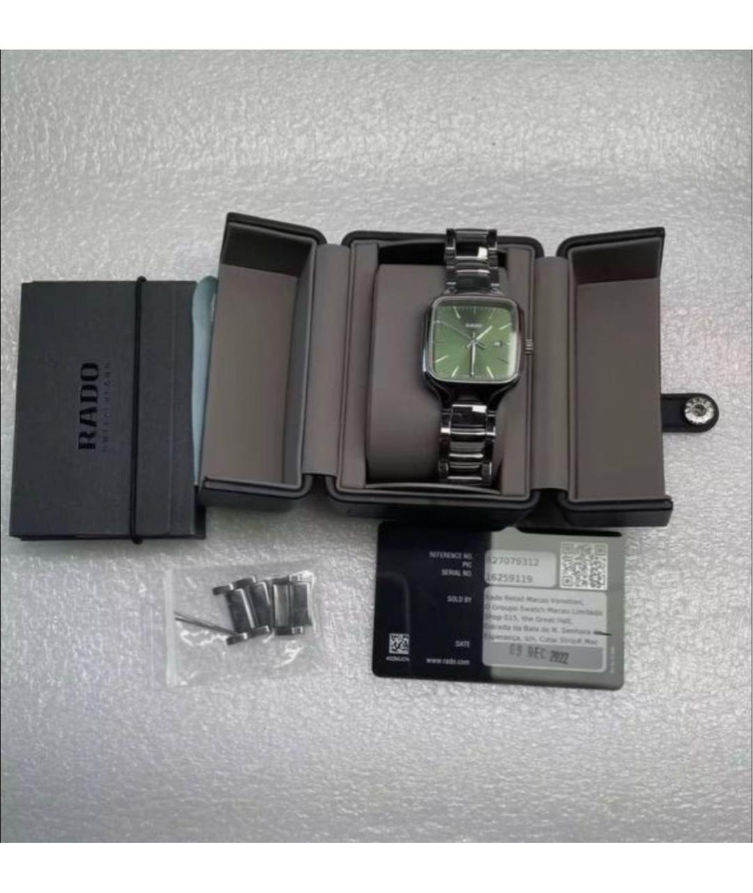 RADO Черные керамические часы, фото 6