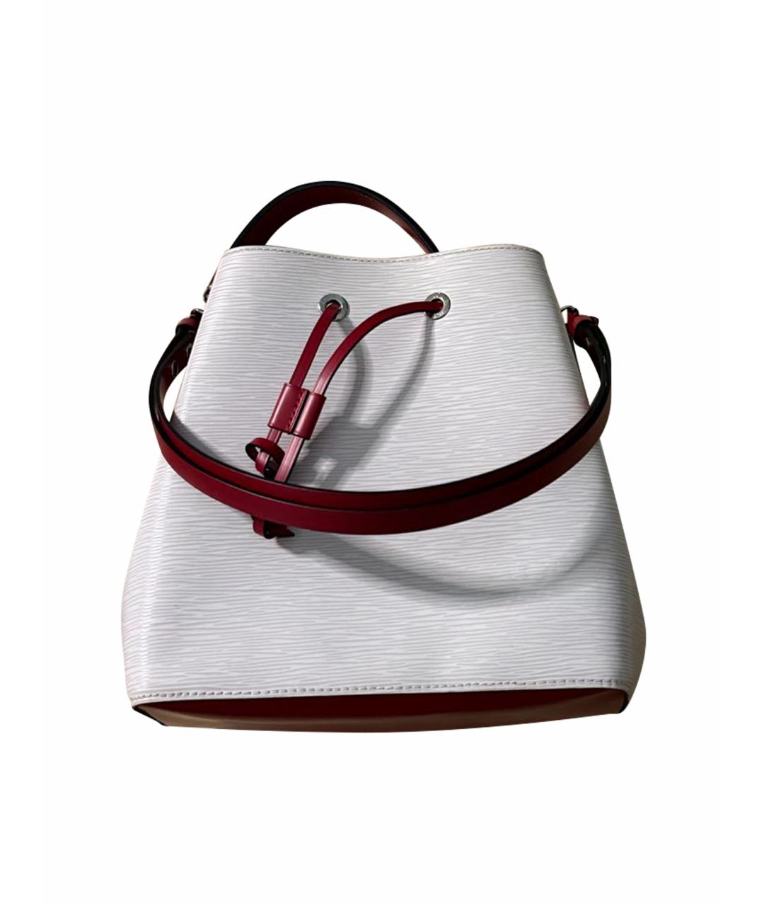 LOUIS VUITTON Белая кожаная сумка тоут, фото 1