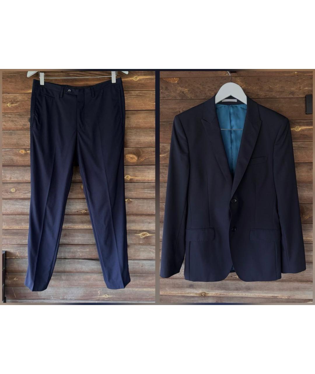 KENZO Синий классический костюм, фото 8