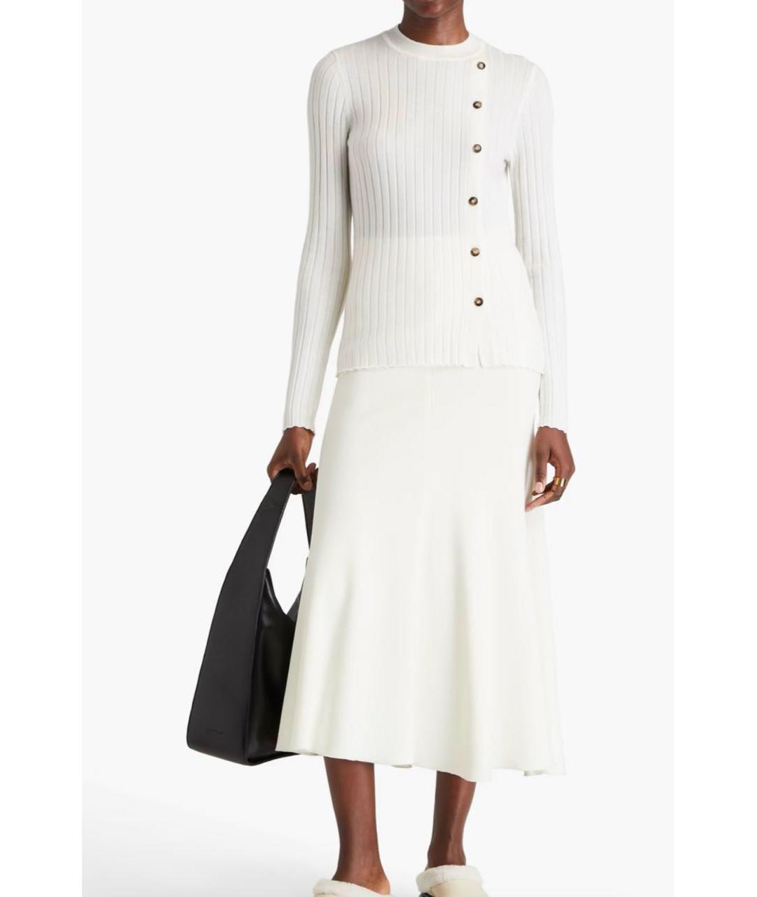 LOULOU STUDIO Белый шерстяной джемпер / свитер, фото 8