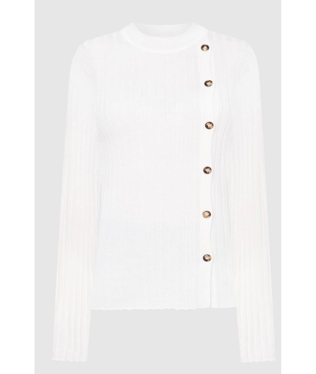 LOULOU STUDIO Белый шерстяной джемпер / свитер, фото 9