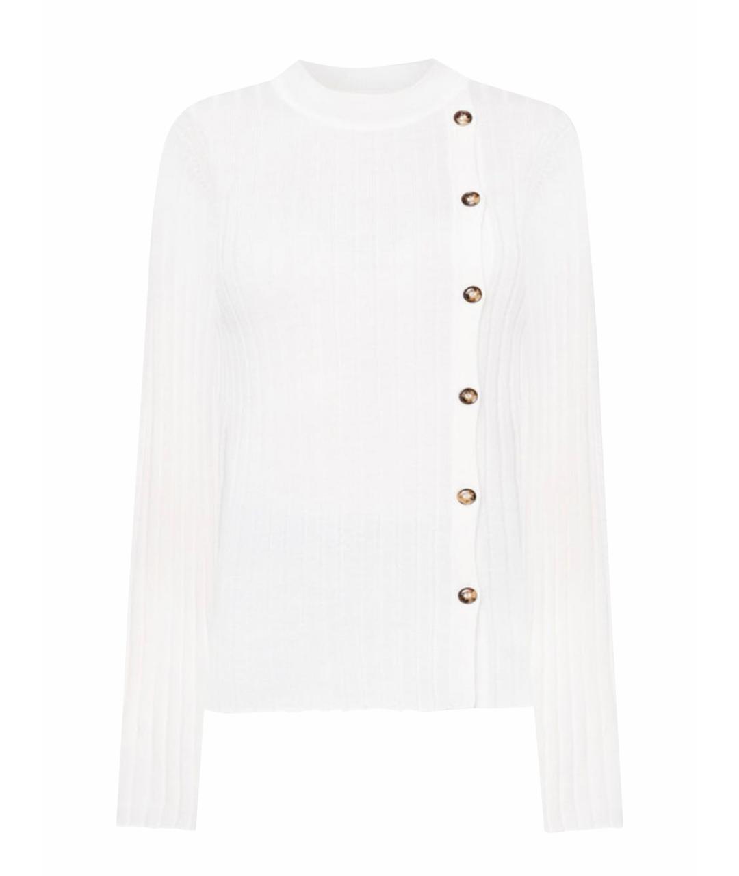 LOULOU STUDIO Белый шерстяной джемпер / свитер, фото 1