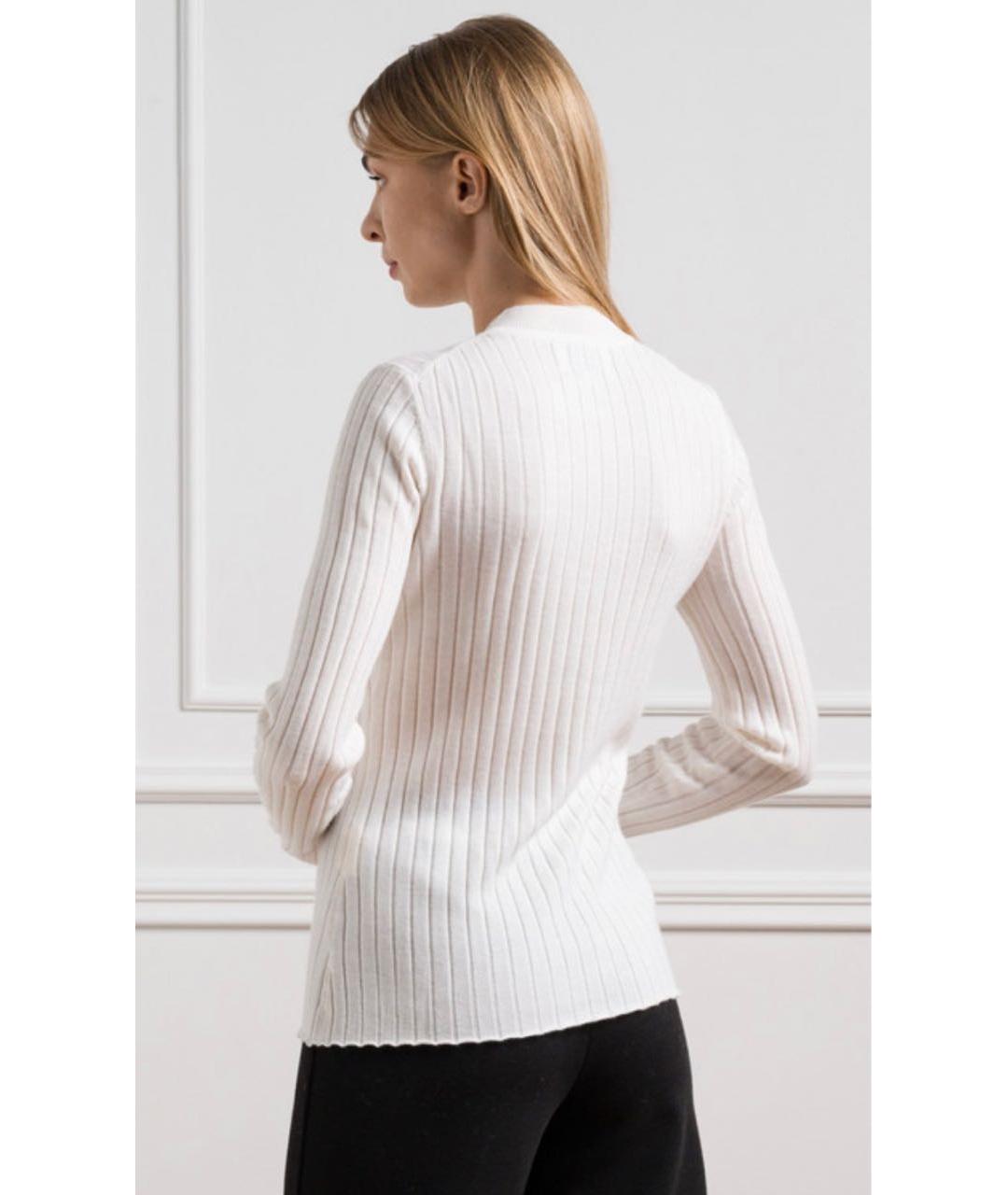 LOULOU STUDIO Белый шерстяной джемпер / свитер, фото 7