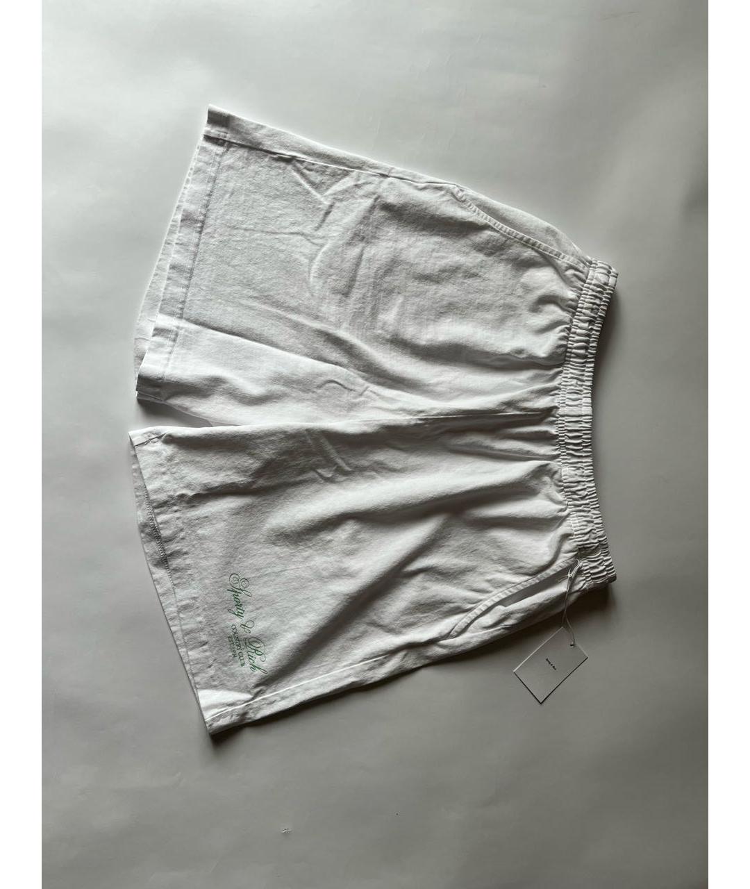 SPORTY AND RICH Белые хлопковые шорты, фото 6