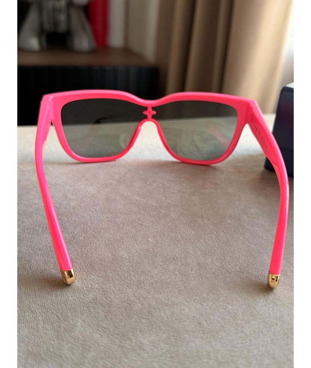 LOUIS VUITTON Розовые пластиковые солнцезащитные очки, фото 5