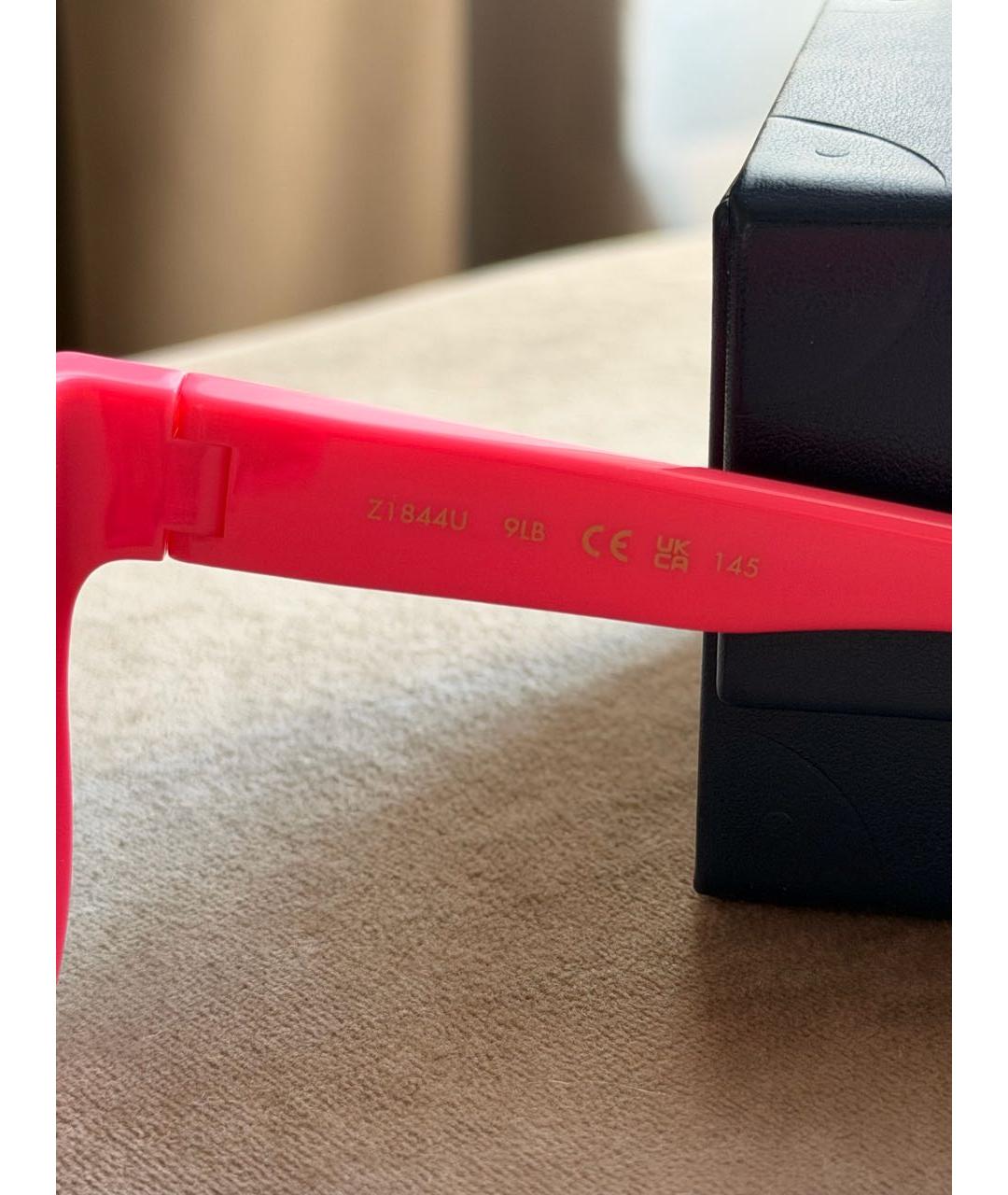 LOUIS VUITTON Розовые пластиковые солнцезащитные очки, фото 4