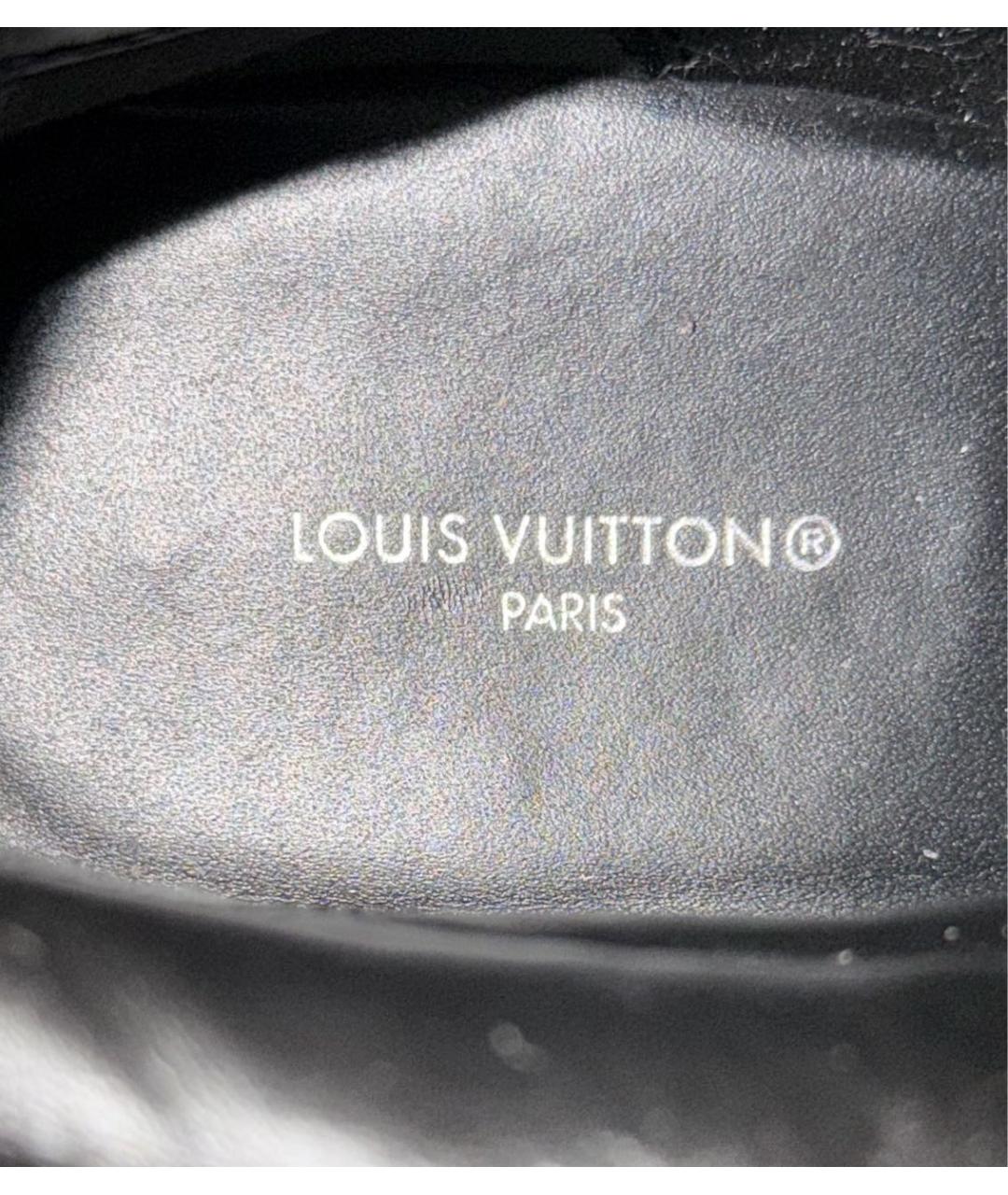 LOUIS VUITTON Черные кожаные полусапоги, фото 6