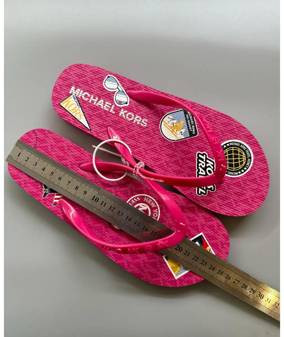 MICHAEL KORS Фуксия шлепанцы, фото 6