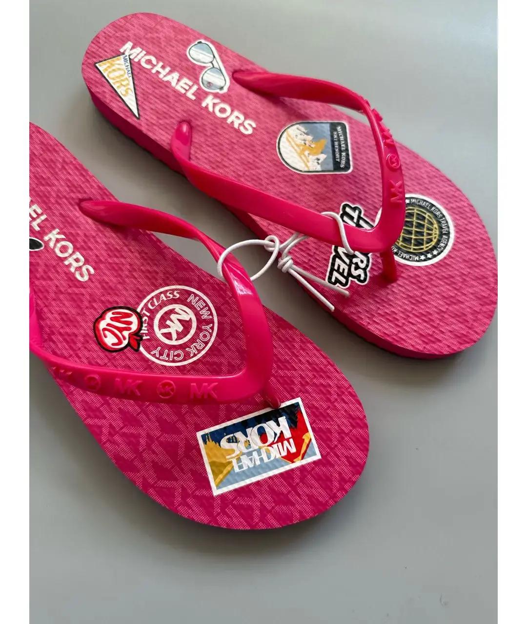 MICHAEL KORS Фуксия шлепанцы, фото 3