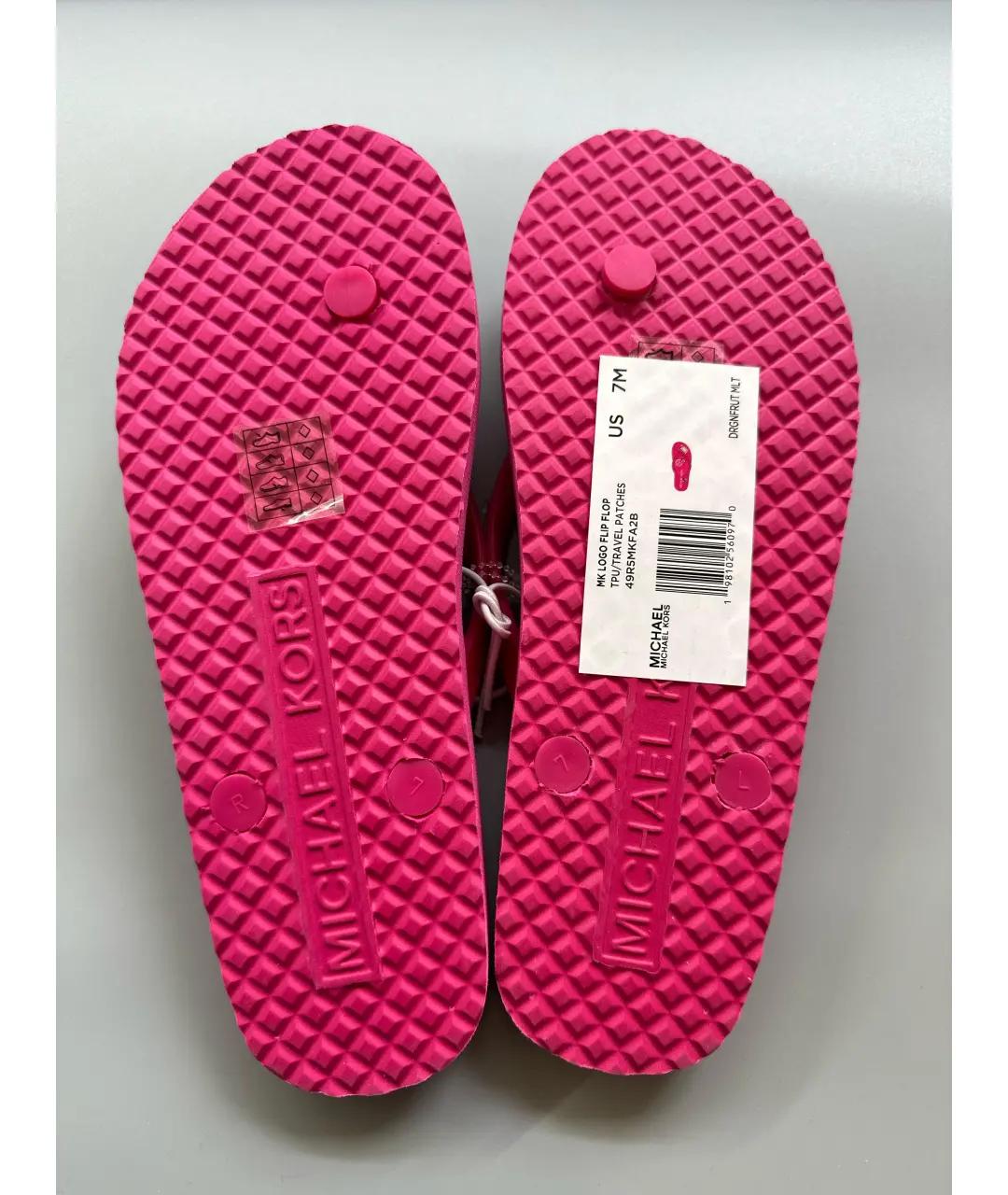 MICHAEL KORS Фуксия шлепанцы, фото 5