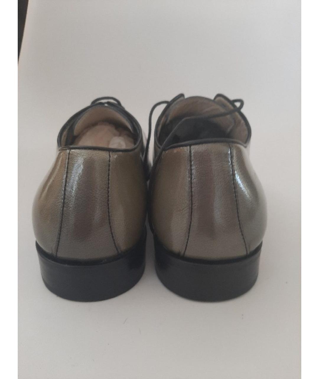 PAL ZILERI Серебряные кожаные туфли, фото 4