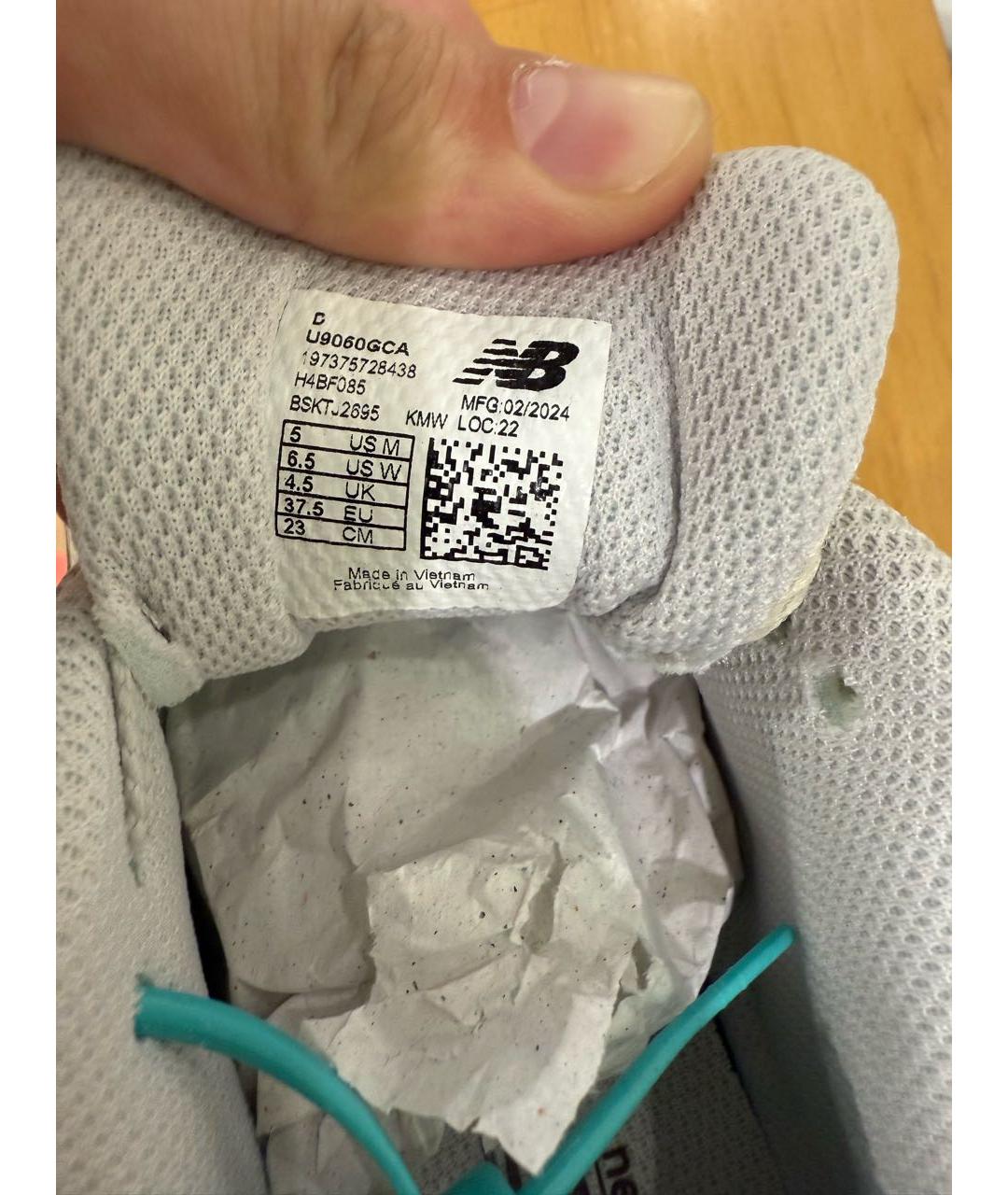 NEW BALANCE Салатовые синтетические кроссовки, фото 5