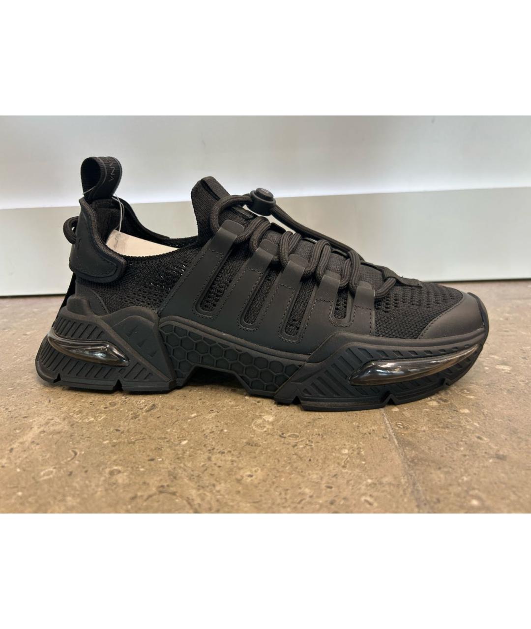 DOLCE&GABBANA Черные синтетические низкие кроссовки / кеды, фото 9