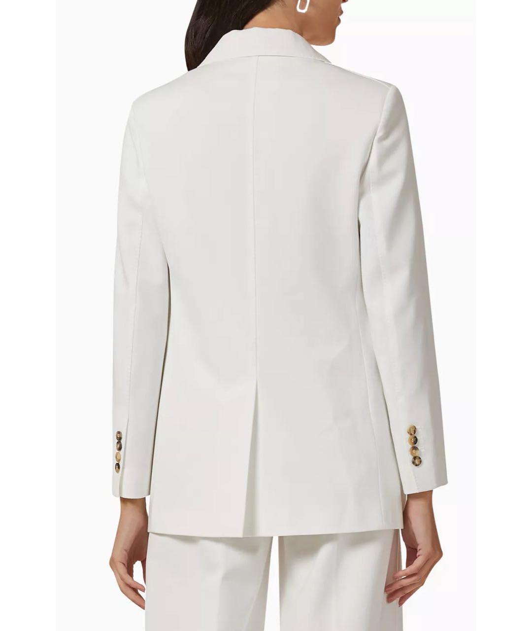 MAX MARA Белый вискозный жакет/пиджак, фото 2