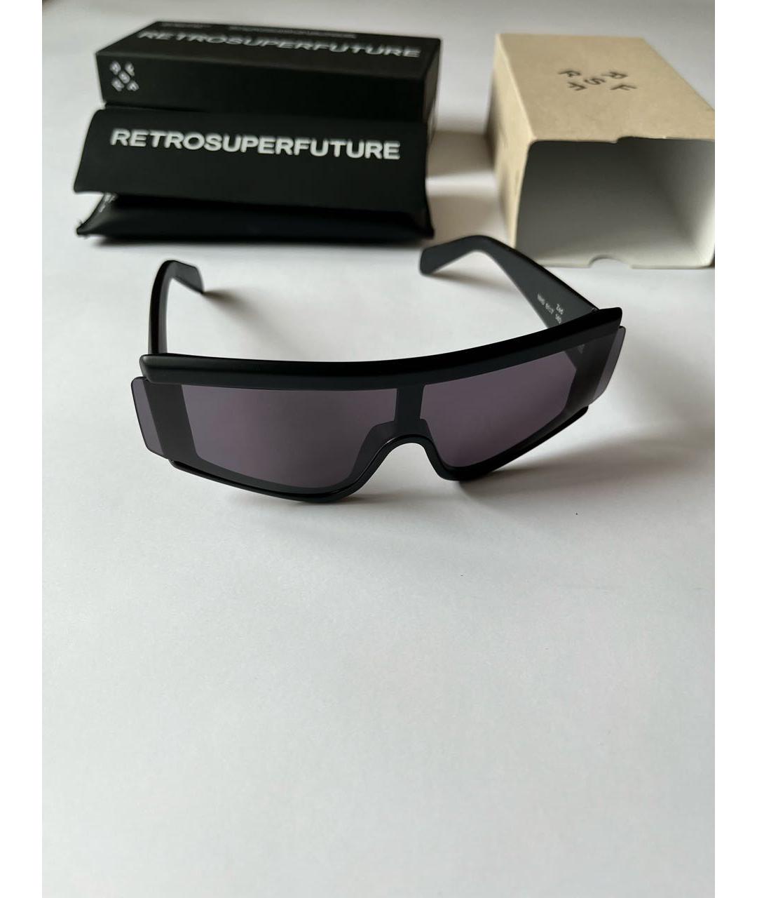 RETROSUPERFUTURE Черные пластиковые солнцезащитные очки, фото 7