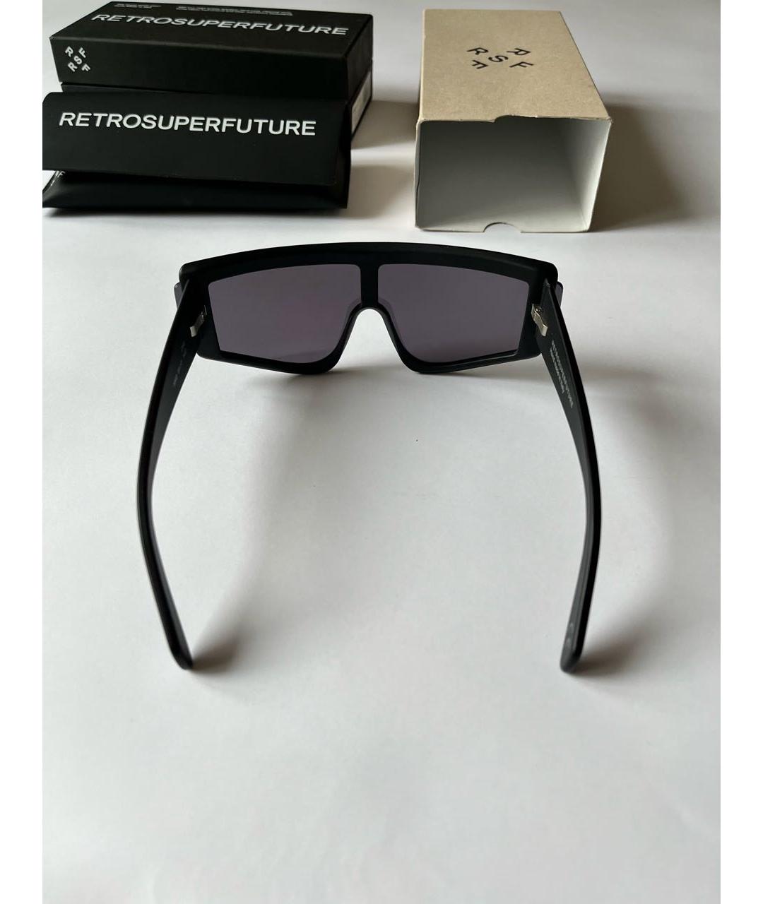 RETROSUPERFUTURE Черные пластиковые солнцезащитные очки, фото 5