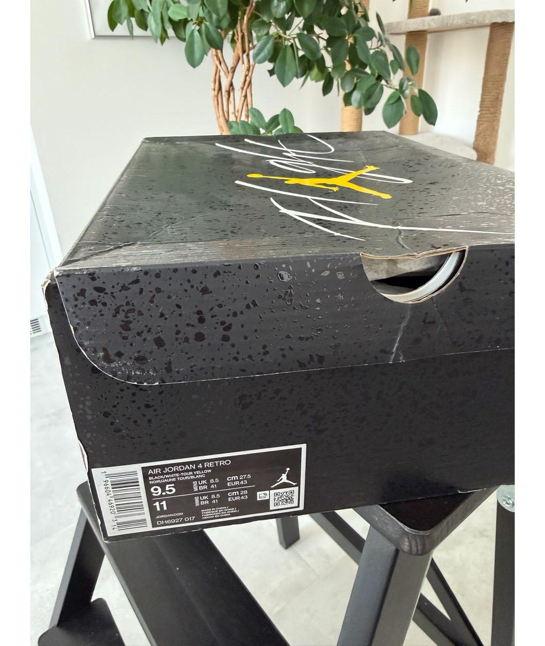 JORDAN Черные высокие кроссовки / кеды, фото 3