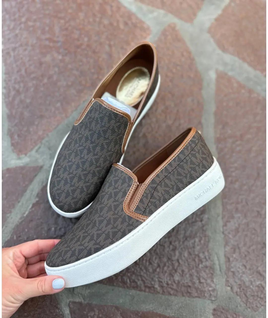 MICHAEL KORS Коричневые слипоны, фото 2