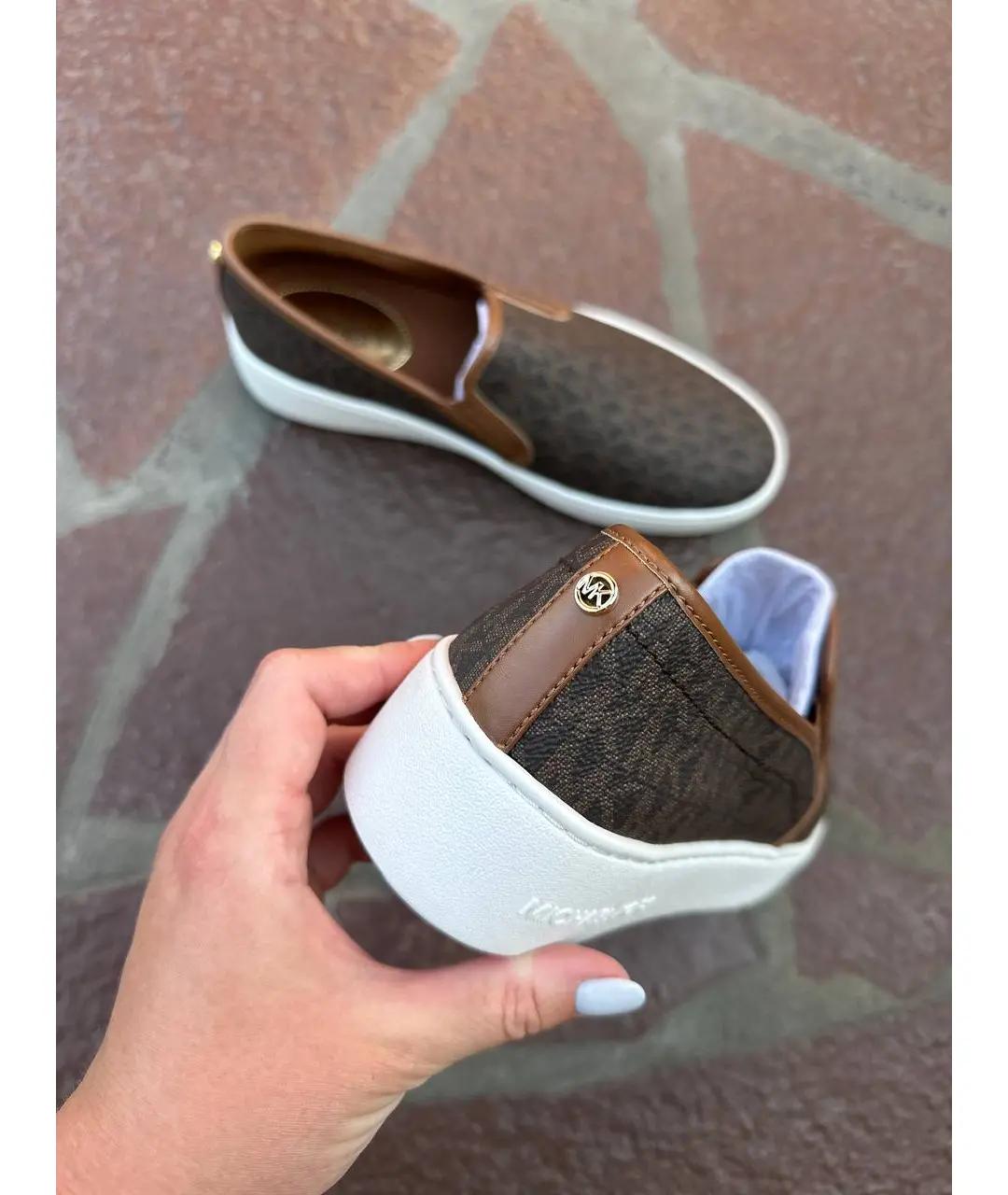 MICHAEL KORS Коричневые слипоны, фото 4