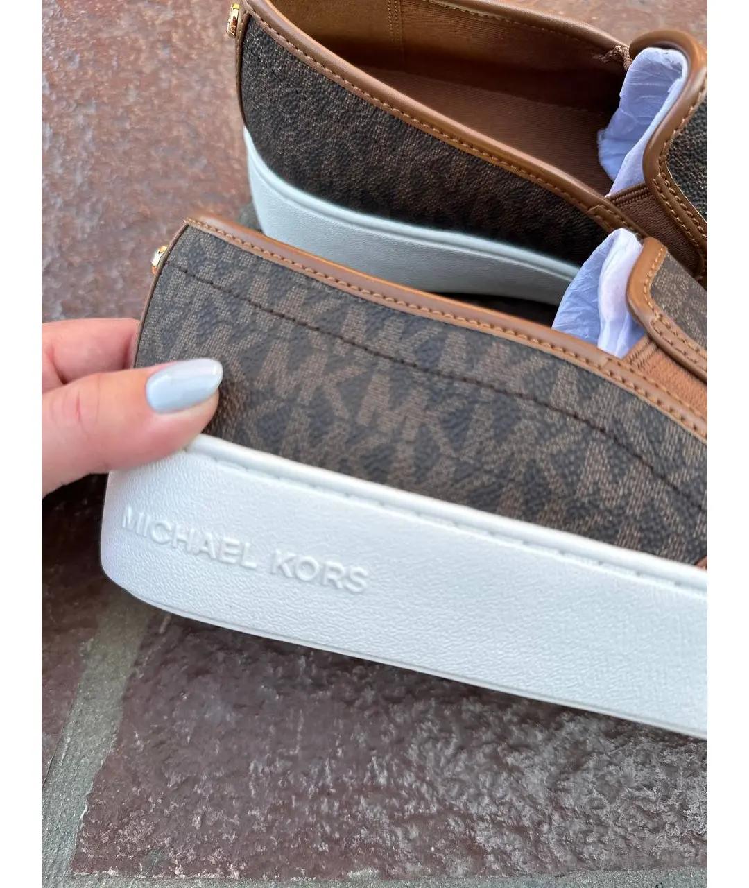 MICHAEL KORS Коричневые слипоны, фото 3