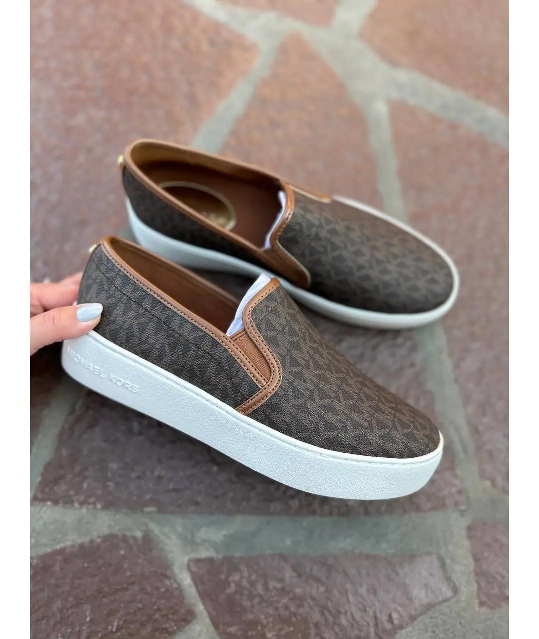 MICHAEL KORS Коричневые слипоны, фото 6