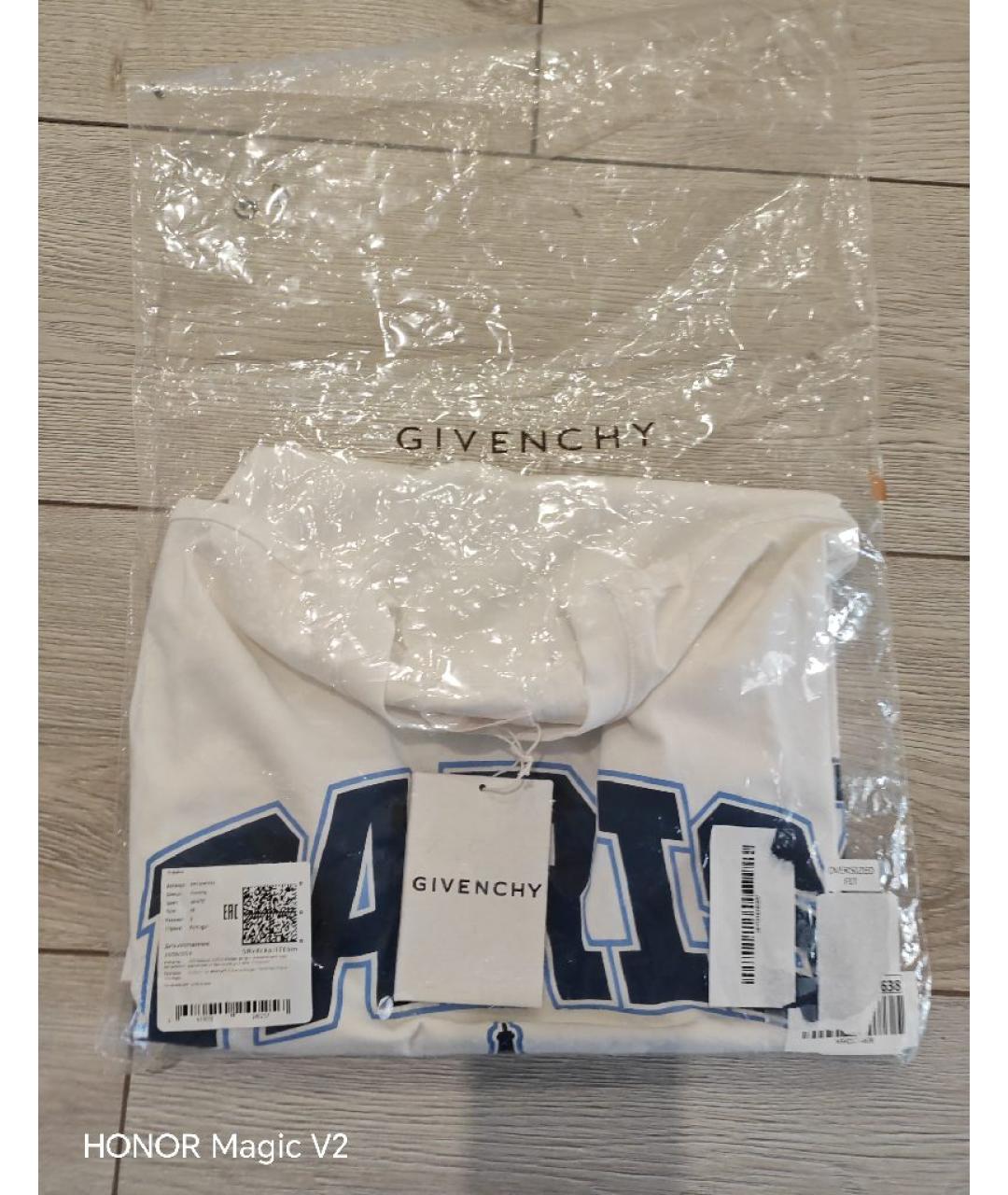 GIVENCHY Белая хлопковая футболка, фото 4