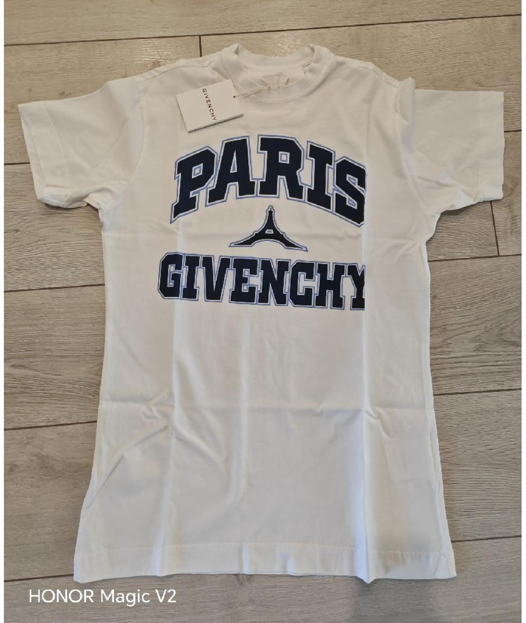 GIVENCHY Белая хлопковая футболка, фото 5