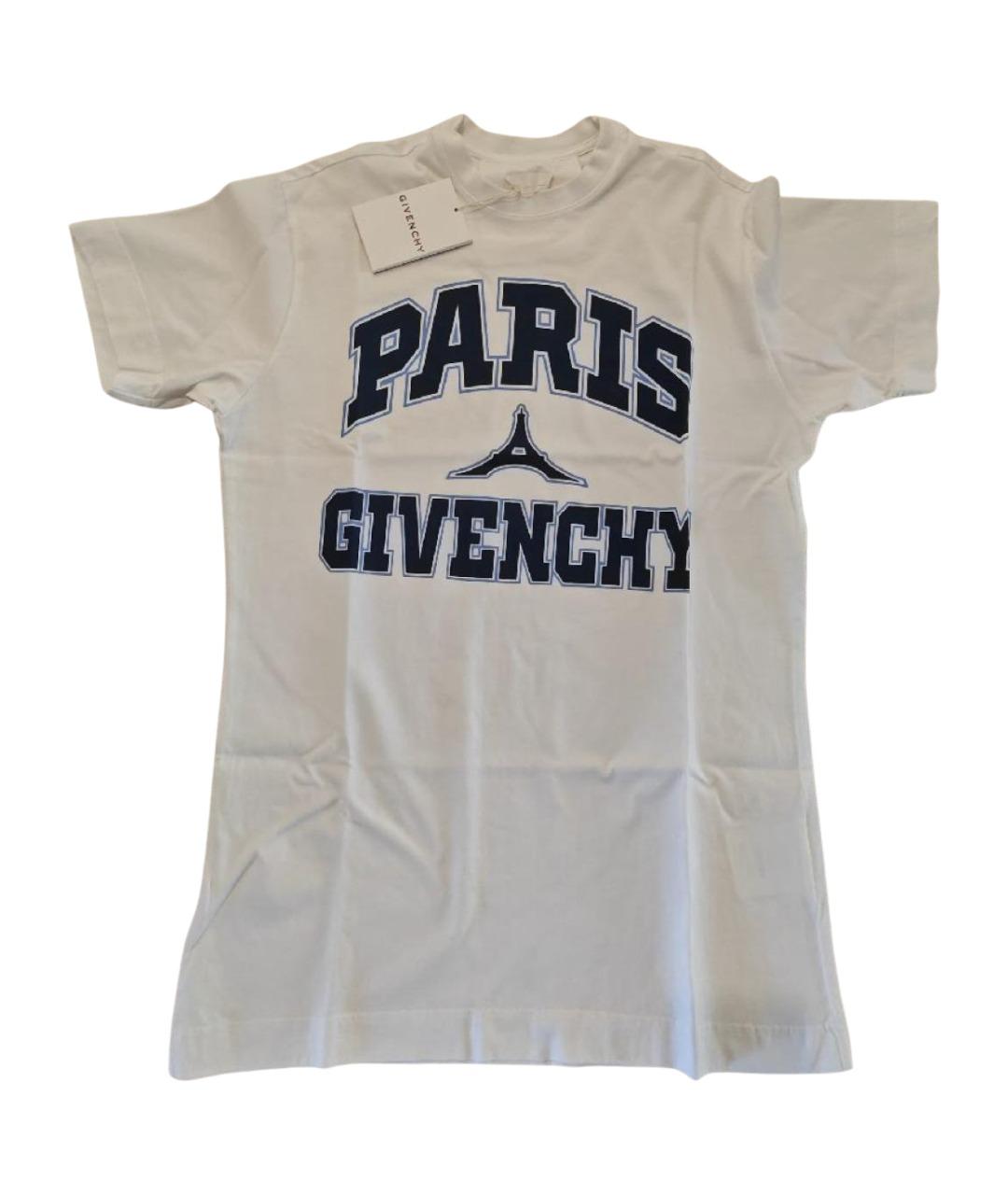 GIVENCHY Белая хлопковая футболка, фото 1