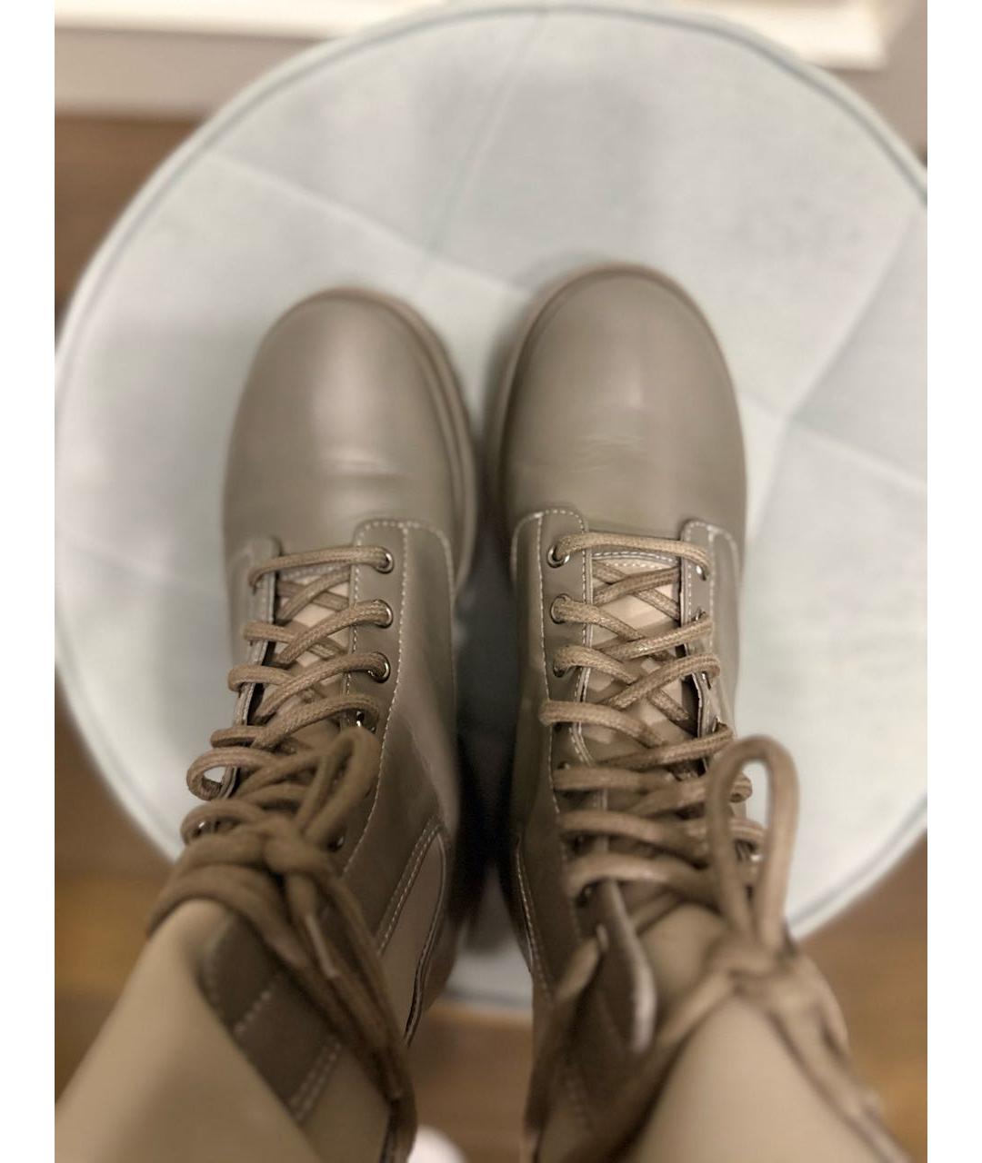 LE SILLA Серые кожаные ботинки, фото 3