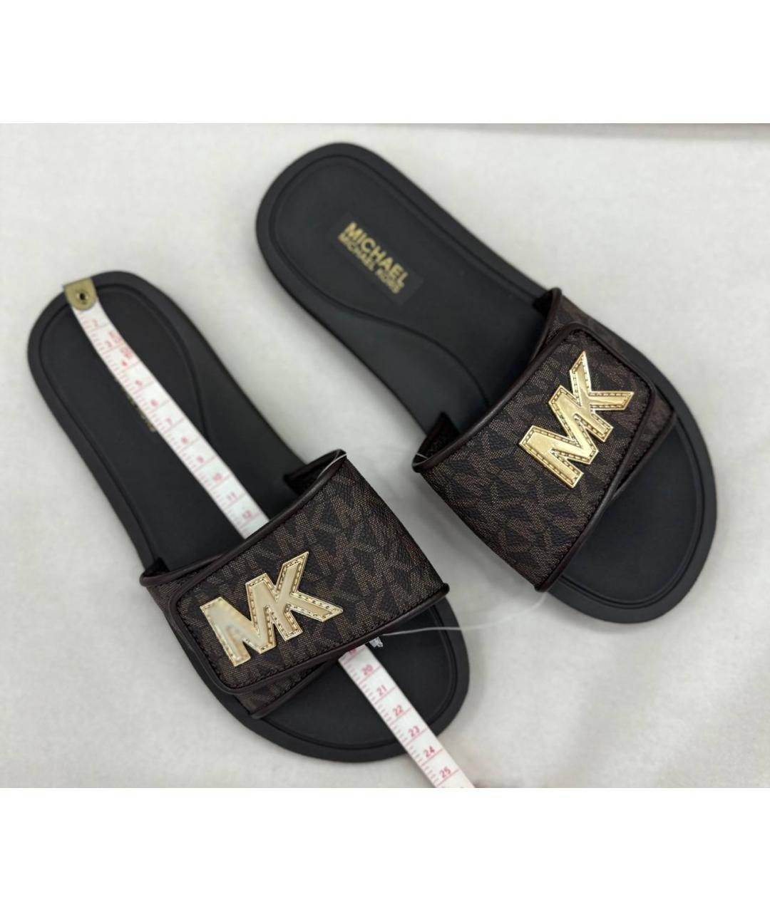 MICHAEL KORS Коричневые шлепанцы, фото 2