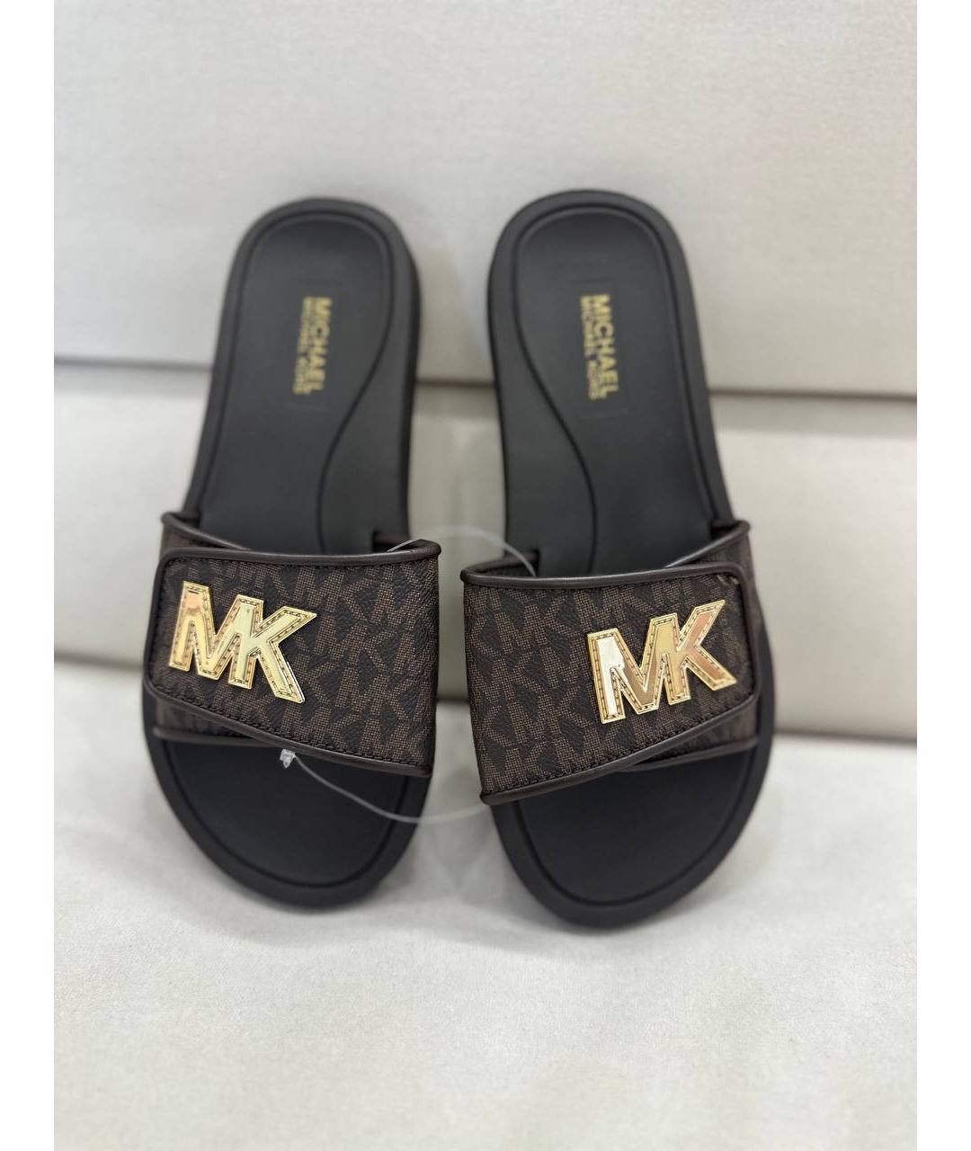 MICHAEL KORS Коричневые шлепанцы, фото 4