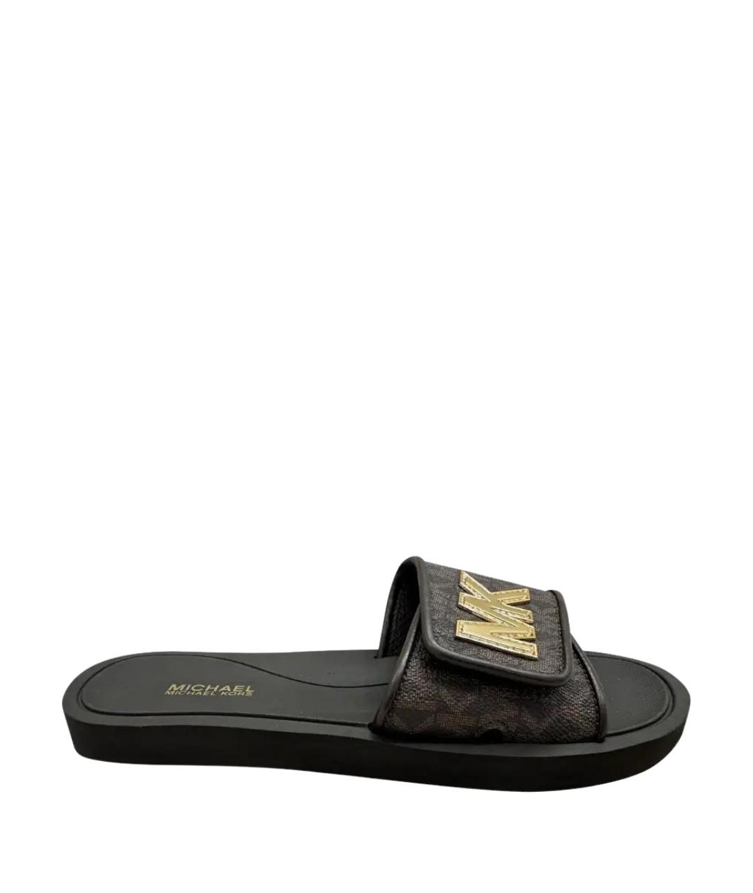 MICHAEL KORS Коричневые шлепанцы, фото 1