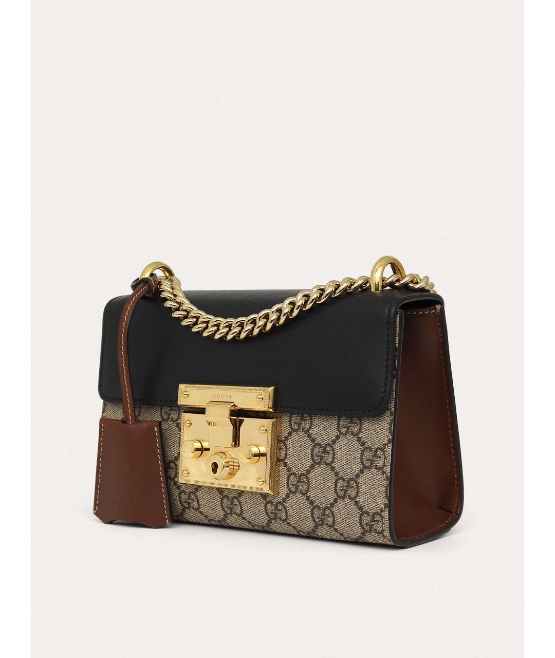 GUCCI Черная кожаная сумка через плечо, фото 2