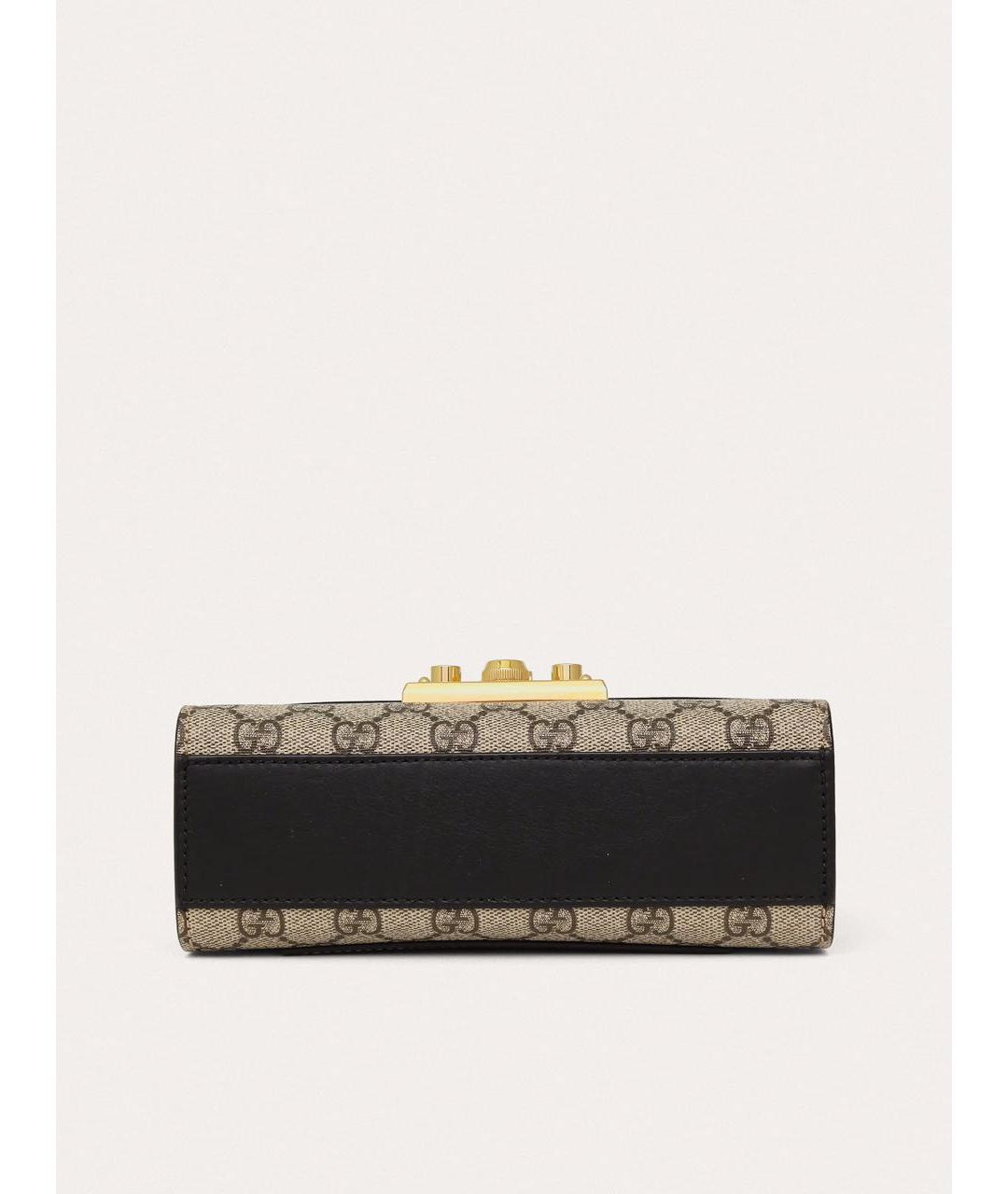 GUCCI Черная кожаная сумка через плечо, фото 7