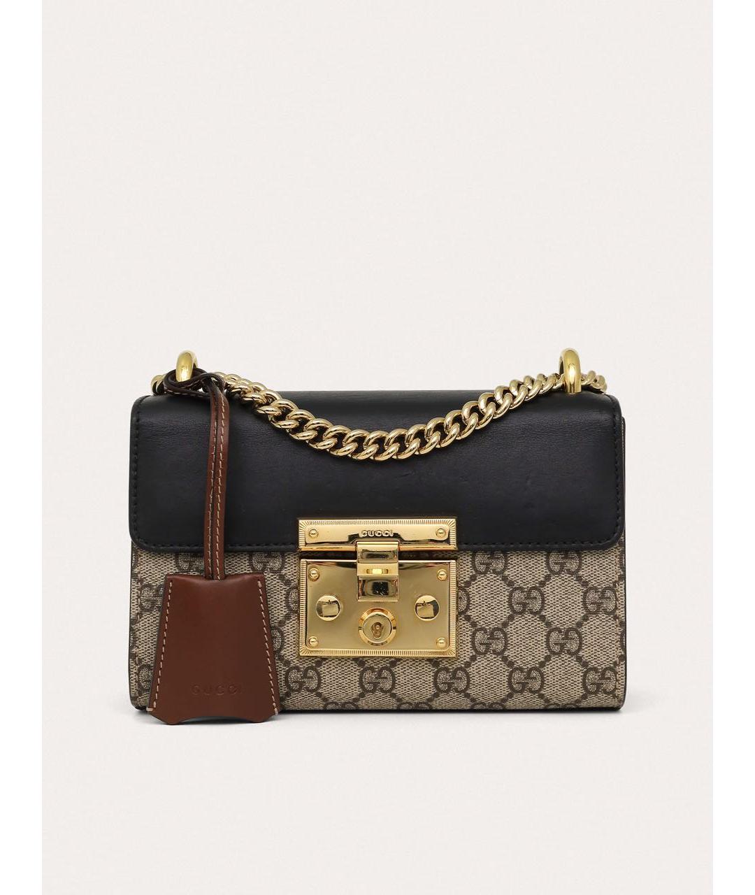 GUCCI Черная кожаная сумка через плечо, фото 9