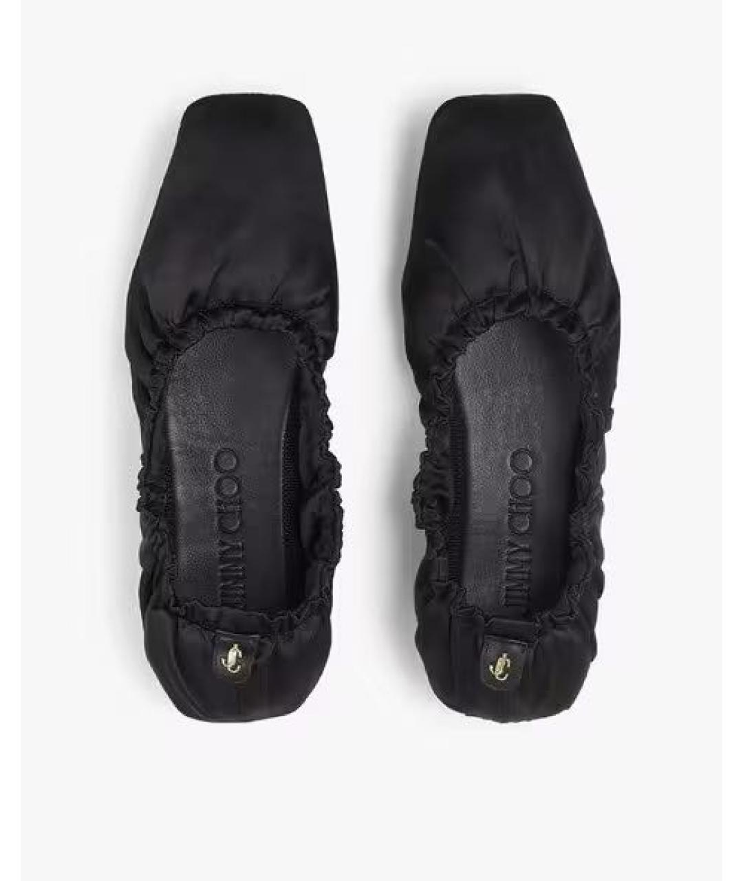 JIMMY CHOO Черные текстильные балетки, фото 3