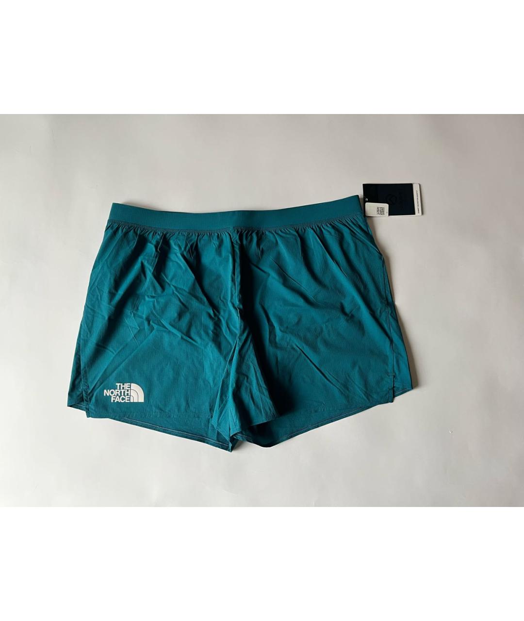 THE NORTH FACE Бирюзовые синтетические шорты, фото 4