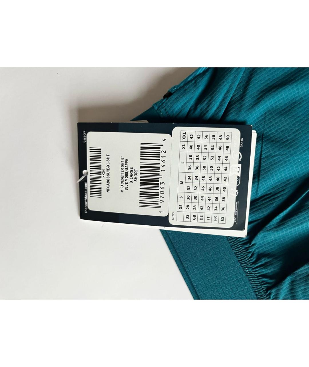 THE NORTH FACE Бирюзовые синтетические шорты, фото 8
