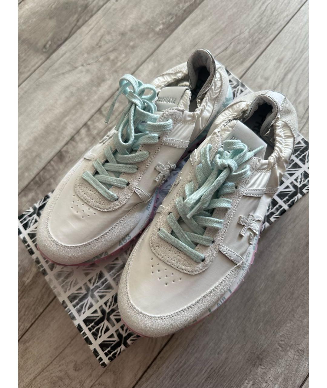 PREMIATA Белые замшевые кроссовки, фото 5