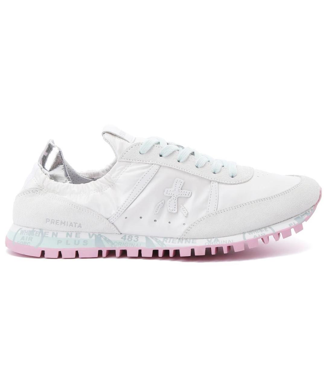 PREMIATA Белые замшевые кроссовки, фото 6