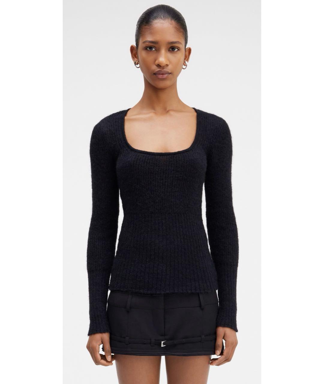 JACQUEMUS Антрацитовый шерстяной джемпер / свитер, фото 8