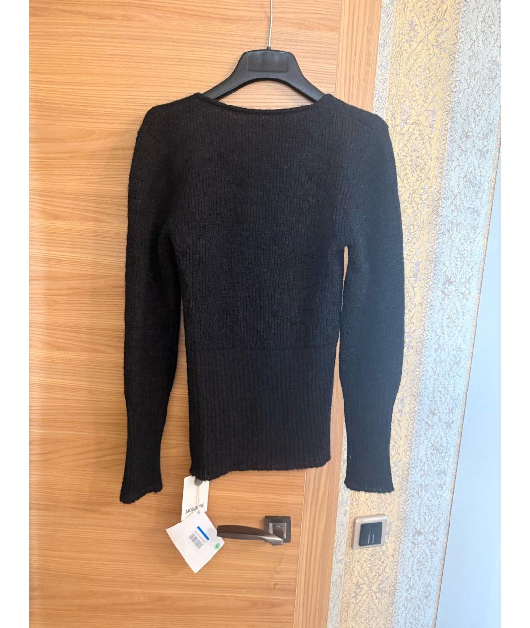 JACQUEMUS Антрацитовый шерстяной джемпер / свитер, фото 5