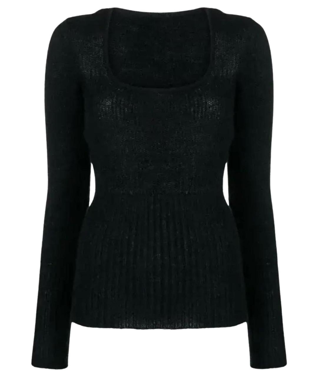 JACQUEMUS Антрацитовый шерстяной джемпер / свитер, фото 1