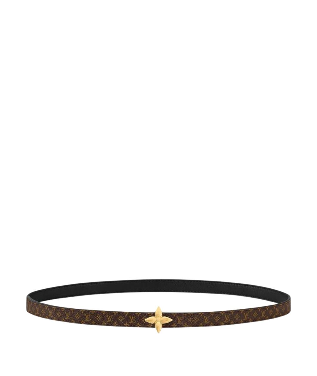 LOUIS VUITTON Черный кожаный ремень, фото 1