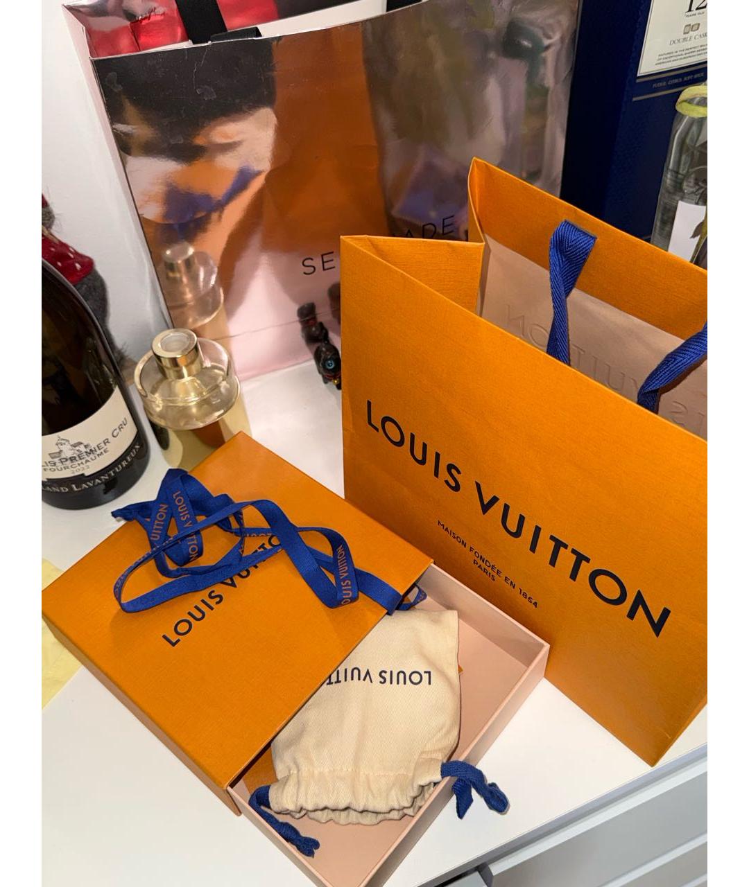 LOUIS VUITTON Черный кожаный ремень, фото 7