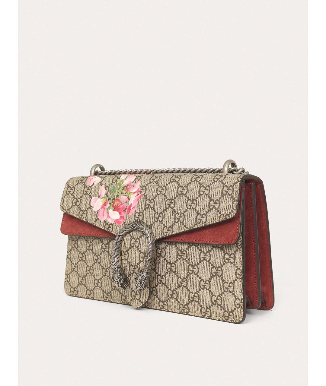 GUCCI Бежевая тканевая сумка через плечо, фото 2