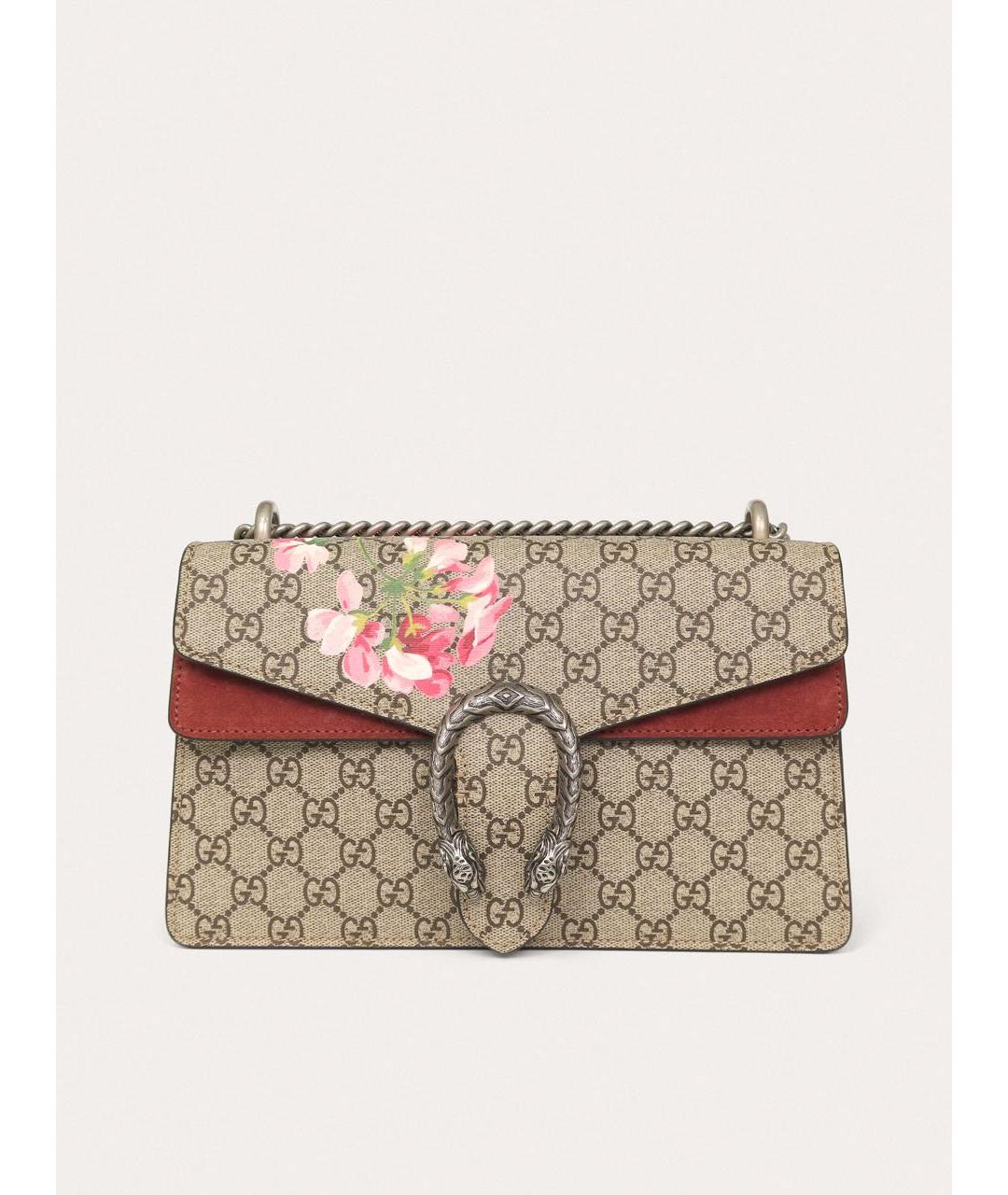 GUCCI Бежевая тканевая сумка через плечо, фото 9