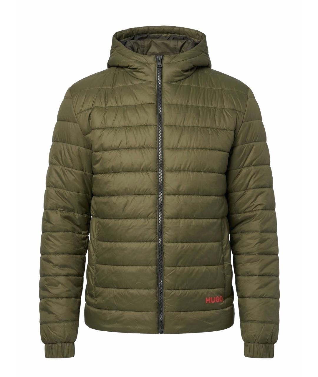 HUGO Хаки полиэстеровая куртка, фото 1