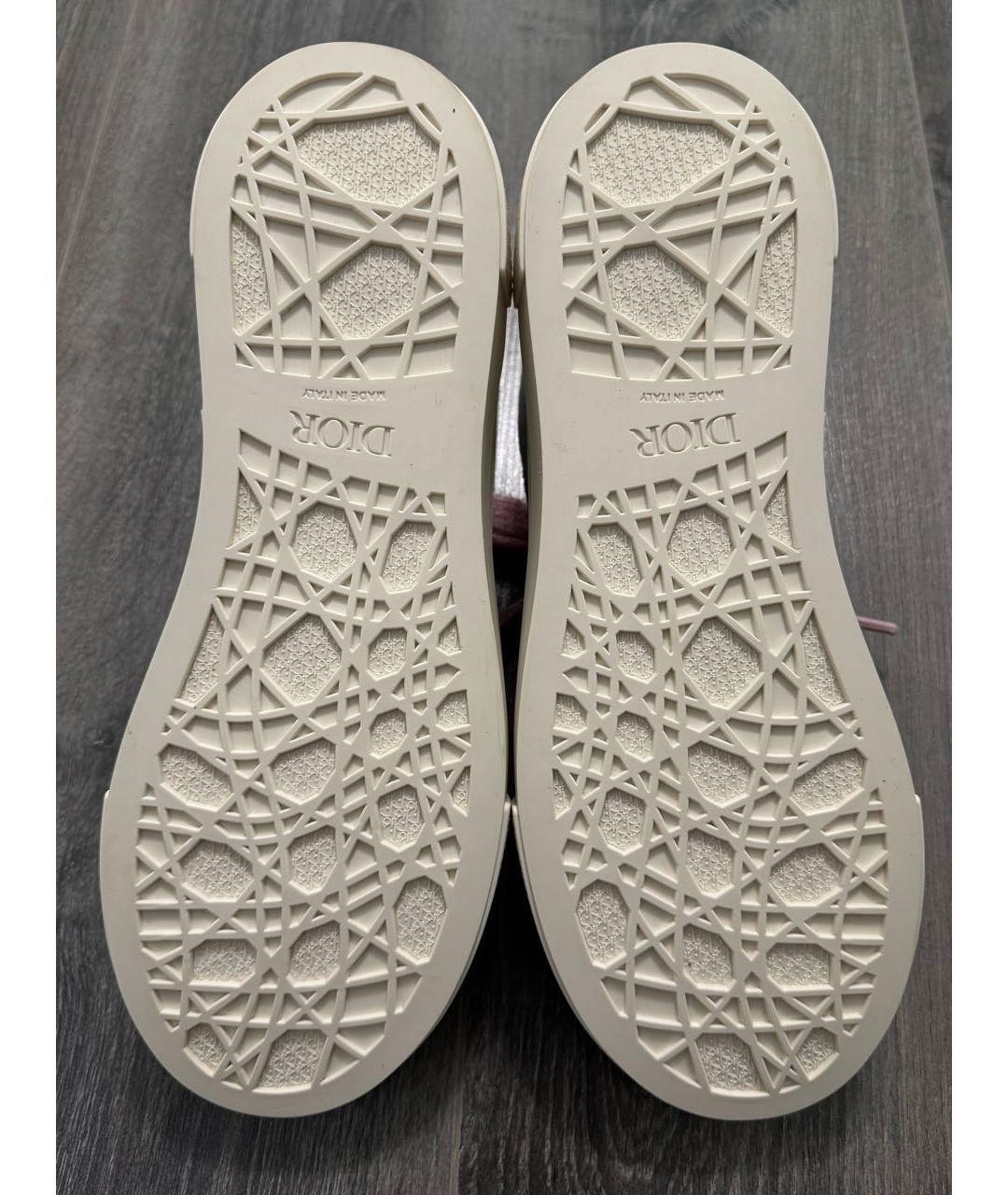 CHRISTIAN DIOR Бежевые замшевые низкие кроссовки / кеды, фото 6