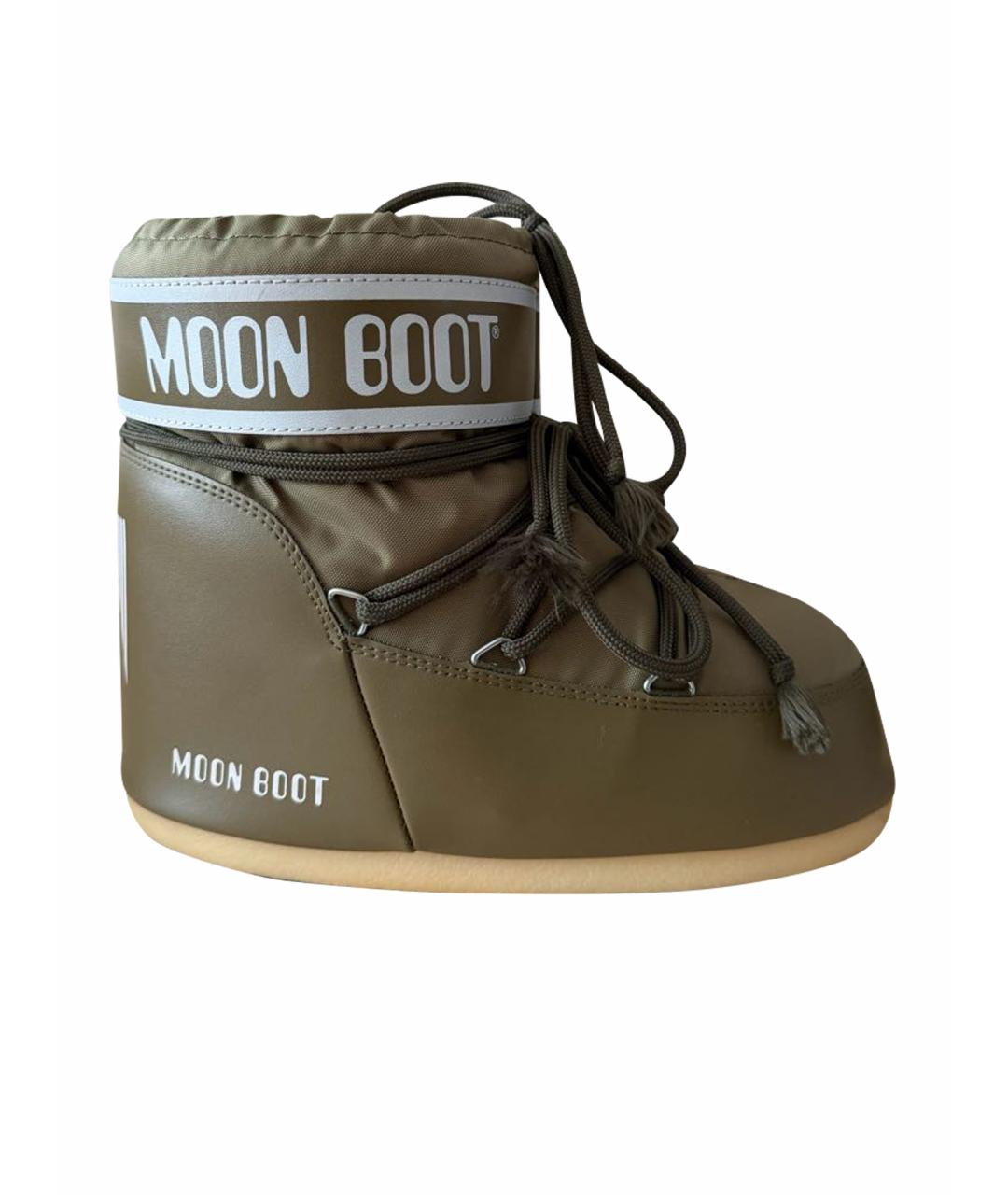 MOON BOOT Хаки текстильные ботинки, фото 1